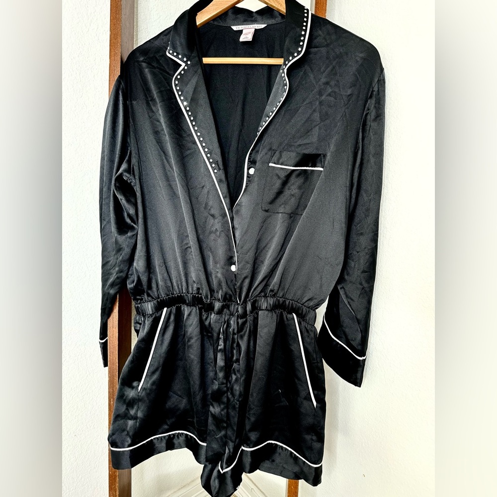 Victoria Secret rhinestone Satin pjs